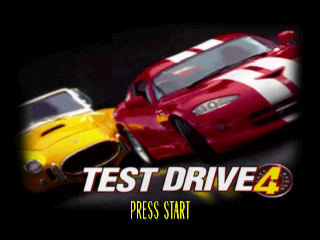Test Drive 4 title screen for Playstation